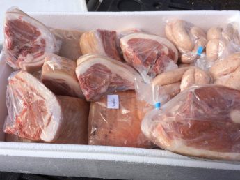 Box of berkshire pork